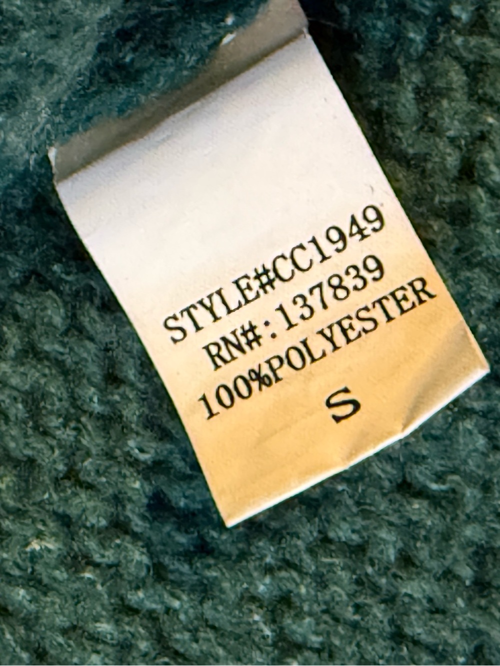 Cropped Green V‑Neck Cardigan with Croissant Appliqués - Picture 3 of 6